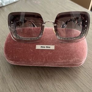 Gorgeous glittery miu miu MU01RS  Sunglasses